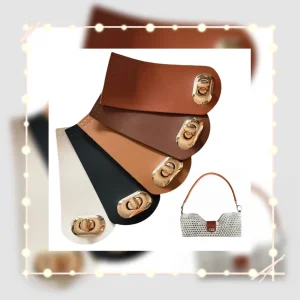 Accessoires de sac à main 5.5x12cm, boucle de sac, loquet de portefeuille, fermoir à bouton fait à la main, accessoires de sac à main simples et à la mode