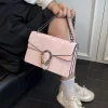 sac à bandoulière en cuir chic pour femmes, sac à main à bandoulière de styliste célèbre, fourre tout de luxe pour dames