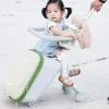 Valise à roulettes de voyage pour enfants montable sur avion avec roues rotatives, bagages et marche, valise pour bébé, poussette pliante Valise à roulettes de voyage pour enfants montable sur avion avec roues rotatives, bagages et marche, valise pour bébé, poussette pliante