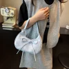 Sac à main élégant, doux, polyvalent, haut de gamme, sensation douce, beau sac à bandoulière, tendance, Style de rue, matériau PU, petite taille
