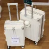 2025 nouvelle valise multifonction avec chargement usb cadre en aluminium + valise pc cabine de voyage porte monnaie mâle et femelle 28/30 pouces 캐