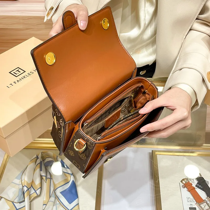 sac à main de marque pour femmes, sac à bandoulière de styliste, petit sac carré à la mode et haut de gamme, nouvelle collection automne et hiver 2025