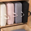 sac de cubes d'emballage à compression de voyage, valise portable, organisateurs de vêtements, étuis de rangement de bagages étanches, sacs à tiroirs 4 pièces/ensemble