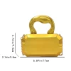 sac à main femme sacs pour femmes 2025 pochettes mode géométrique mini fête soirée sac à bandoulière sac à bandoulière boîte en or pochette