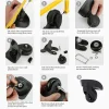 22 pièces/ensemble valise roue dia40mm/50mm/60mm bagages roues remplacement valise réparation accessoire durable muet valise roulettes