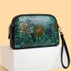sac à main en cuir de haute qualité de styliste de luxe, style ethnique rétro, imprimé en 3d, à la mode, poche transversale diagonale pour téléphone