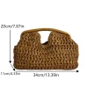 sac à main tissé élégant pour femmes, sac sous les bras en paille de plage, sacs à bandoulière polyvalents et exquis, sacs de soirée pour cadeaux pour femmes