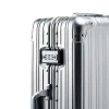 Valise en aluminium magnésium, chariot à mot de passe en métal, valise de voyage bagage à main, bagage à roulettes, 20 « , 26 », 30 « , 100%