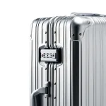 Valise en aluminium magnésium, chariot à mot de passe en métal, valise de voyage bagage à main, bagage à roulettes, 20 « , 26 », 30 « , 100%