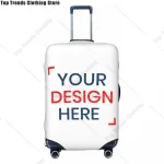 Juste de bagage élastique avec logo personnalisé, housses de valise de voyage, housses de protection imbibées, votre conception ici, personnalisé, 18-32 pouces