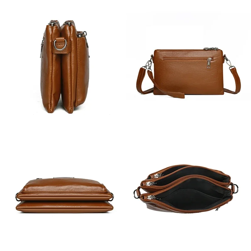 sacs à main en cuir multicouches pour femmes, sacs à bandoulière pour femmes, sacs à main de créateurs de luxe, haute qualité, initiés, 2025