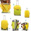 housse de protection pour bagages, couleur unie, adaptée aux valises de 18 à 28 pouces