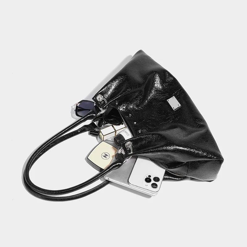 sac à bandoulière vintage élégant avec sous les bras, fourre tout spacieux de style décontracté, sac à main doux pour femmes