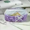 trousse à crayons multicouche avec nœud mignon de dessin animé, boîte de papeterie de grande capacité, sac de rangement de papeterie, cadeau pour enfants