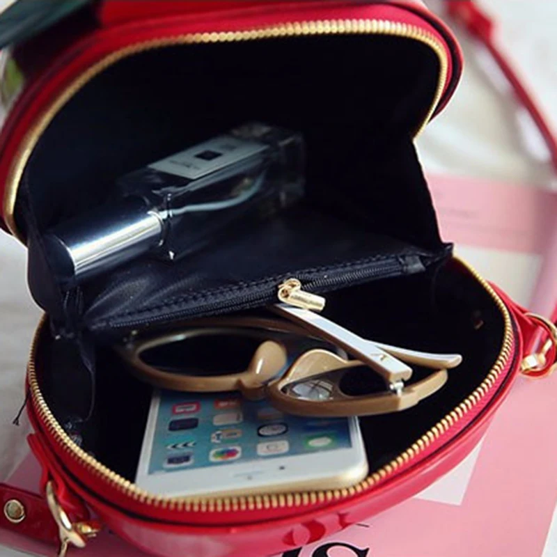 boutique de fgg drôle 3d pomme forme femmes sacs à bandoulière filles petits sacs à bandoulière décontractés sacs à main messager sacs à main sac