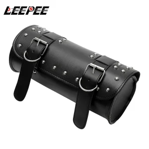 Sac à dos de Moto, sac de selle en cuir PU, pochette de rangement de bagages à moteur, support de sac de réservoir, accessoires de Moto universels