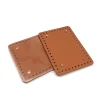 coussin de sac carré en cuir, pour la fabrication de sacs à main à bandoulière, accessoires de bricolage, fond rectangulaire pour sac à tricoter