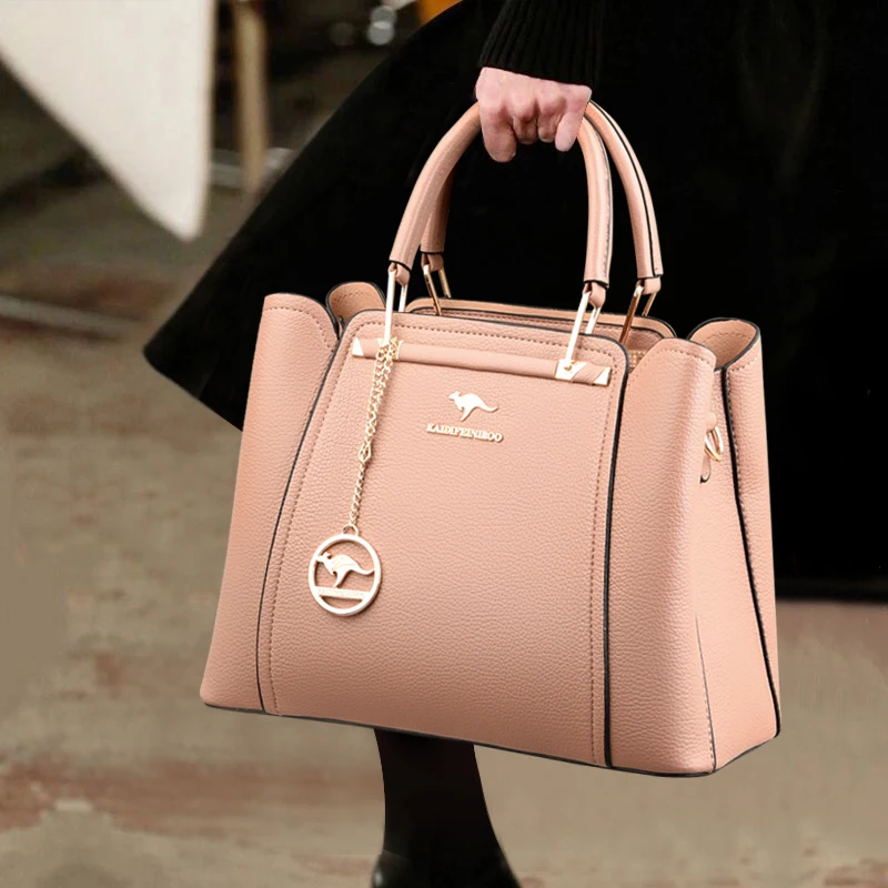 sacs à main de luxe en cuir souple à 3 couches pour femme, sacoche de styliste à bandoulière de grande capacité, fourre tout de shopping