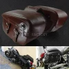 2x sacoche de moto en cuir bagages sacs de selle sac latéral extérieur pour harley sportster xl 883 xl 1200 touring dyna softail fl