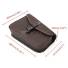 sac de selle en cuir marron pour moto, sac à outils latéral pour bagages, universak adapté pour honda yamaha suzuki harley sportster xl 883 xl1200