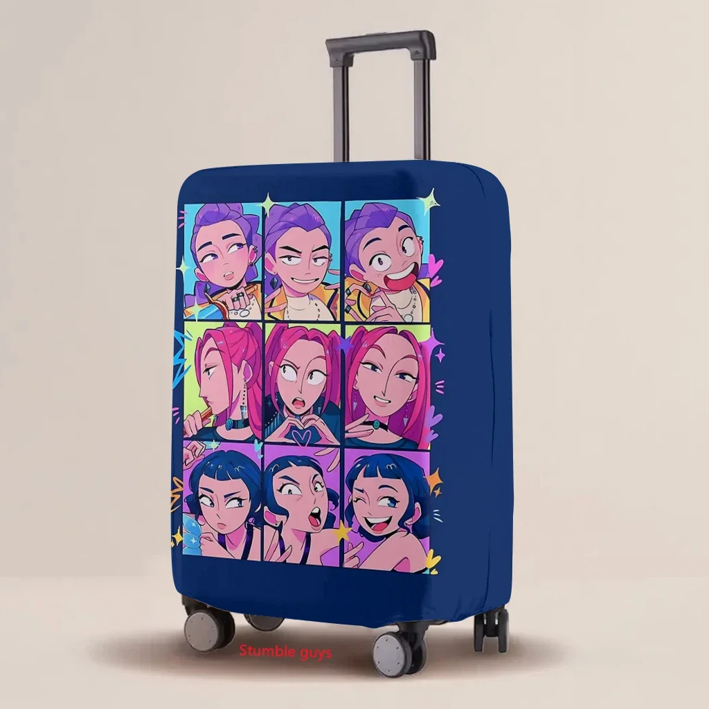 kpop demon hunters housse de protection pour bagages élastique multi tailles imprimé dessin animé tailles de valise universelles 