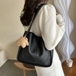 Grande capacité Buet sac femme rétro polyvalent unique épaule sac fourre-tout sac de banlieue en cuir souple fermeture magnétique sac à main sac à main