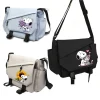 snoopy sacs à main sac à bandoulière grande capacité sacs à bandoulière pour adolescent filles hommes harajuku sac de messager étudiant sacs d'école sac