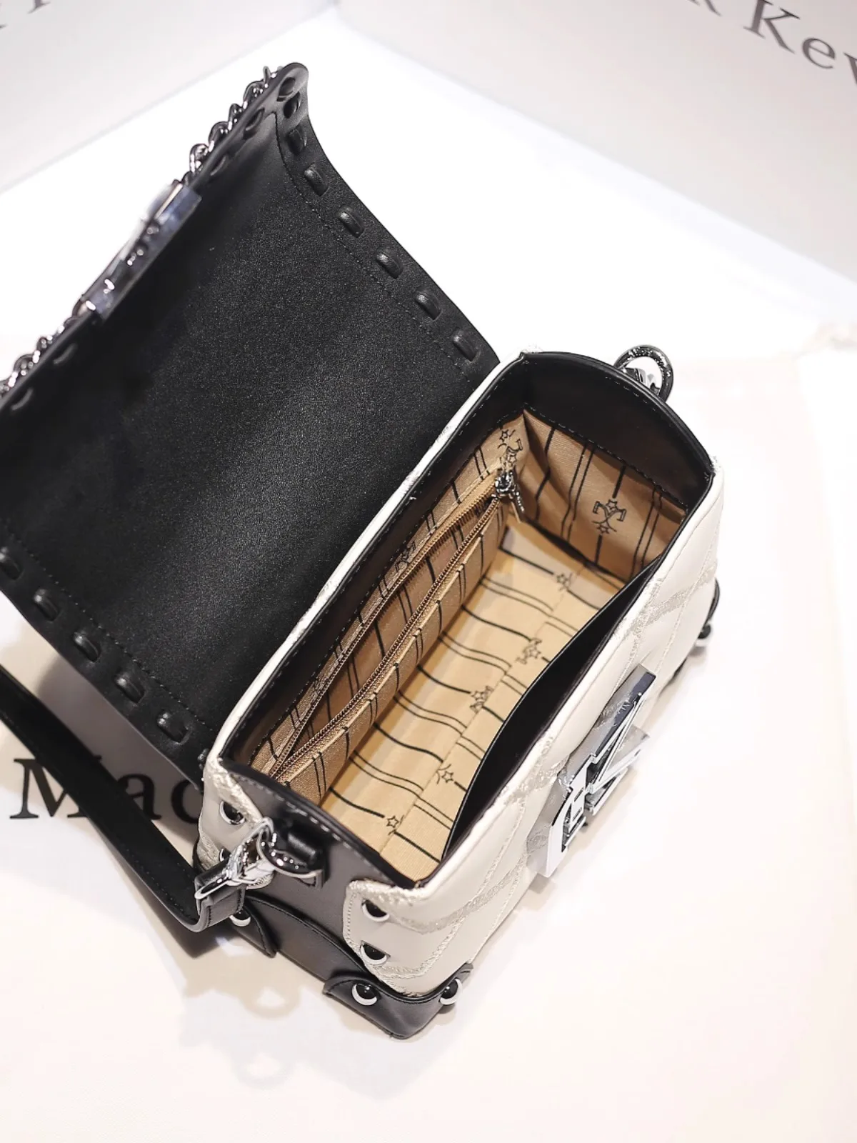 sac à main carré en cuir de haute qualité pour femmes, nouvelle mode et populaire, couleur contrastée, sac à bandoulière pour soirée, 2025