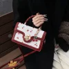 petit sac à bandoulière carré tendance pour femmes, sac à main de qualité, nouveau style, sac à bandoulière noir à rabat