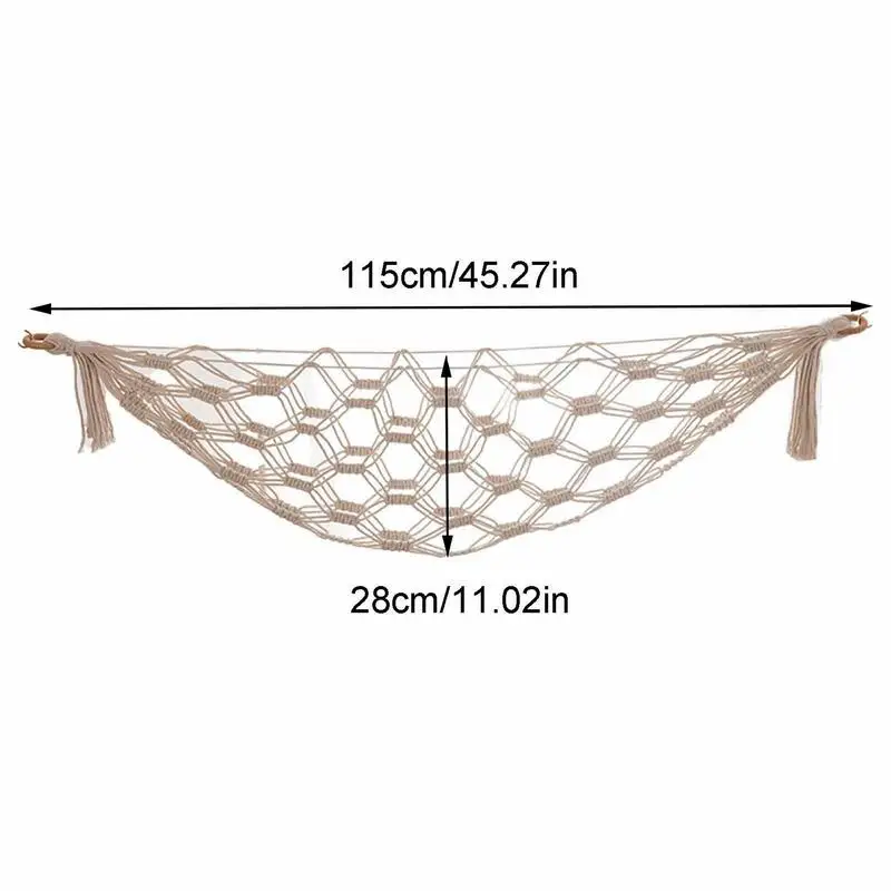 hamac de rangement boho en peluche, hamac en peluche, jouets en peluche, coin de chambre, mesh, décoration de chambre