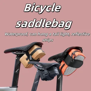 Sac de selle de vélo de grande capacité pour vélos de montagne et de route, accessoire d&rsquo;équipement de cyclisme étanche