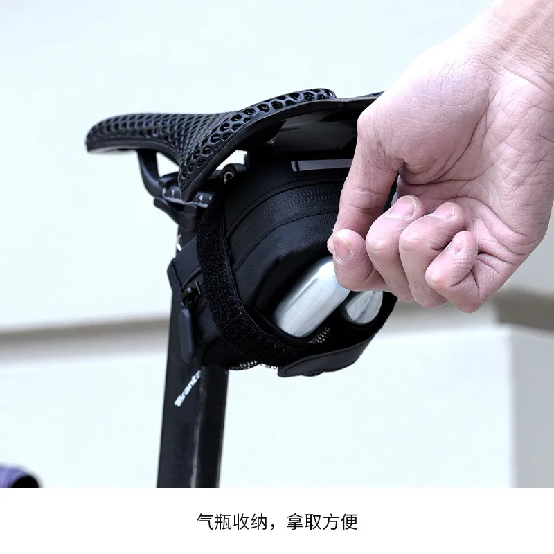 eslnf sac arrière de vélo sac de selle d'équitation vtt vélo de route sac en maille étanche grande capacité accessoires d'équipement d'équitation