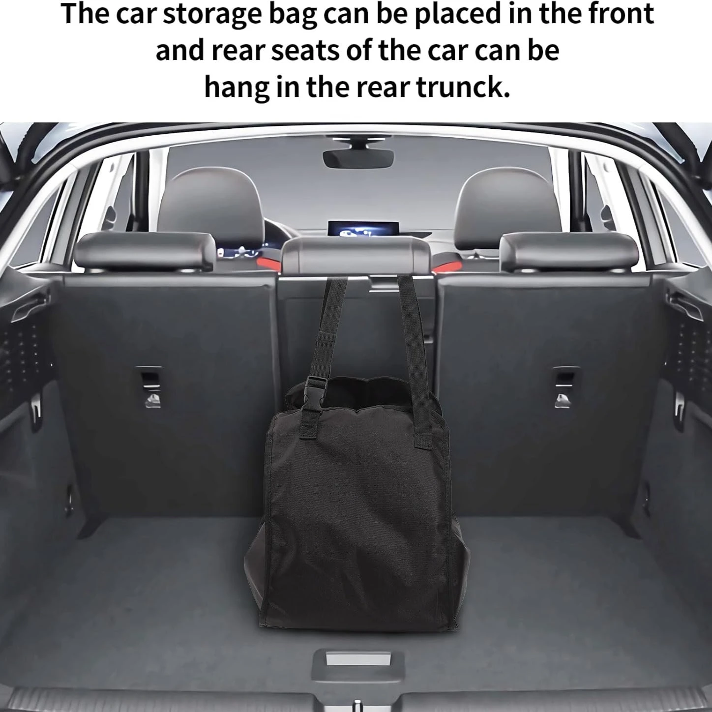 sac de rangement pour siège passager de grande capacité, fourre tout portable et pliable, pour faire du shopping, initié