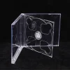 Boîte à CD transparente à fond carré, boîtier vide en plastique PP, boîtier pour CD laiteux, capacité 2 disques 14.2cm x 12.4cm x 1.0cm Boîte à CD transparente à fond carré, boîtier vide en plastique PP, boîtier pour CD laiteux, capacité 2 disques 14.2cm x 12.4cm x 1.0cm