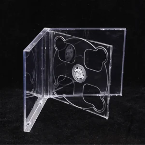 Boîte à CD transparente à fond carré, boîtier vide en plastique PP, boîtier pour CD laiteux, capacité 2 disques 14.2cm x 12.4cm x 1.0cm Boîte à CD transparente à fond carré, boîtier vide en plastique PP, boîtier pour CD laiteux, capacité 2 disques 14.2cm x 12.4cm x 1.0cm