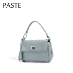Nouveau Mode d&rsquo;été épaule bandoulière sacs carrés petit bleu Beige couleur plaine cuir de vache femmes sac à main Mini