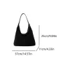 sac à main slouchy en daim pour femmes, sac hobo lancé, fermeture magnétique, sac à main rétro, grande capacité, sac à main pour le travail et les voyages