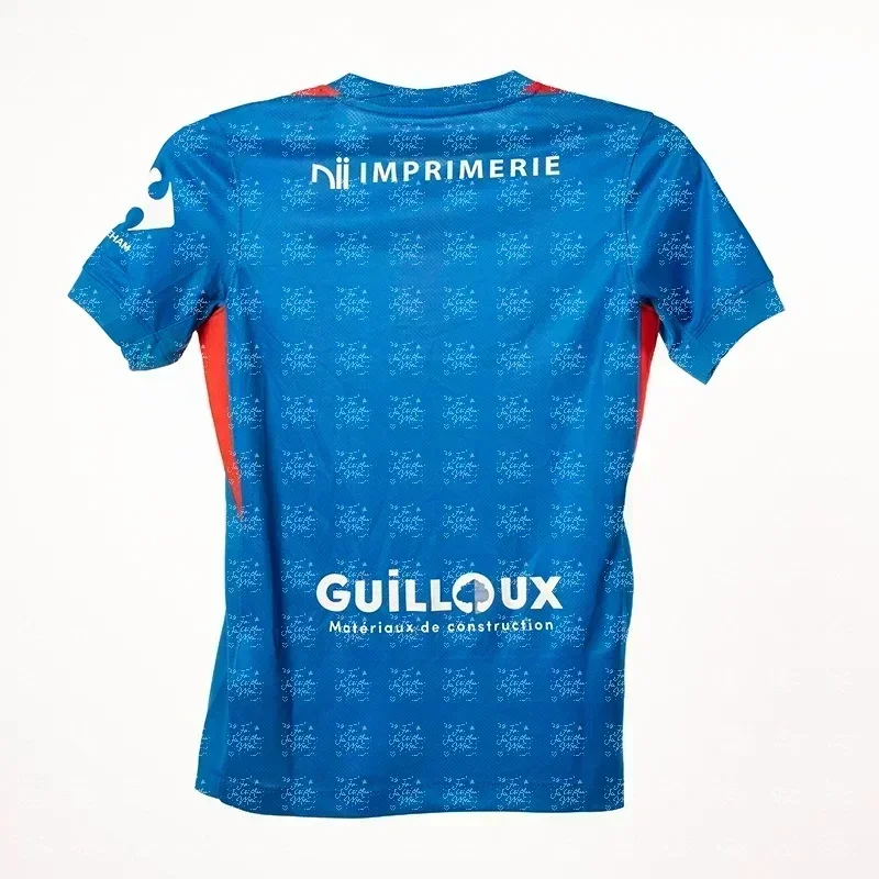 maillot domicile sm caen adulte 25 26, combinaison de football, style sportif, numérique 3d, pour hommes et femmes, haut parent enfant, manches courtes
