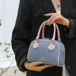 Sac fourre-tout Transparent à la mode pour femmes avec poignées en cuir colorées pour les sorties de plage et d&rsquo;été