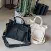 boutique de fgg stylish handbags canvas large women casual shoulder bags with handle versatile ladies satchels crossbody bags