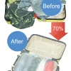 sacs de compression enroulables, 8 paquets, sacs de rangement sous vide réutilisables pour organisateur de voyage, gain de place dans la valise, aucune pompe requise