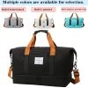 Sac de sport matelassé multicolore, multifonctionnel, multi-poches, voyage/salle, élégant et pratique