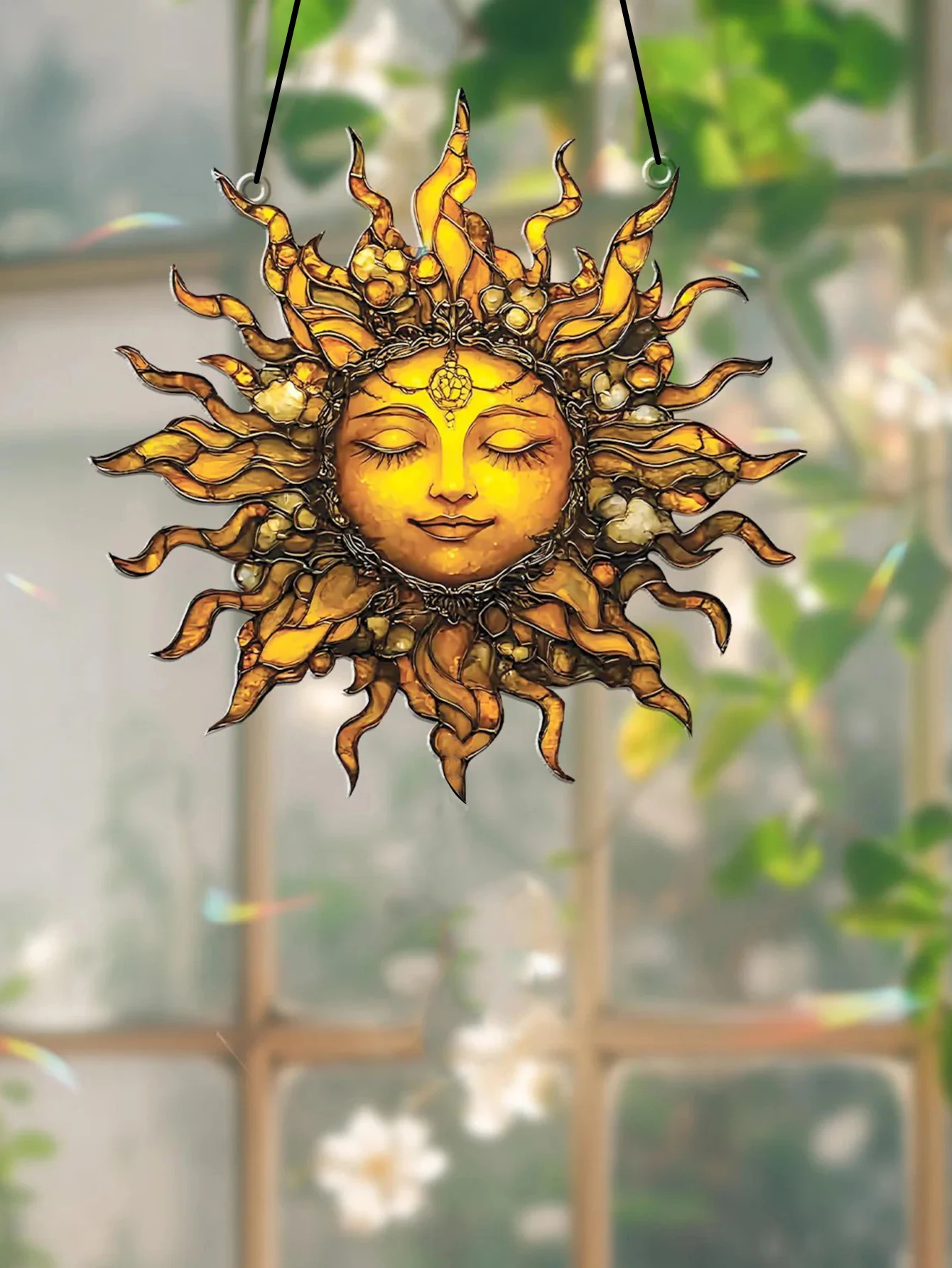 Attrape-soleil Style Boho pour chambre à coucher, salon, fenêtre, décorations suspendues au soleil, cadeau Unique pour les amateurs d’art de la maison et du jardin Attrape-soleil Style Boho pour chambre à coucher, salon, fenêtre, décorations suspendues au soleil, cadeau Unique pour les amateurs d’art de la maison et du jardin