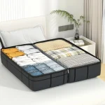 Sac de rangement pour vêtements épais, gain de place, sac polochon anti-poussière de grande capacité, sac de rangement de couette Portable réutilisable pour dortoir