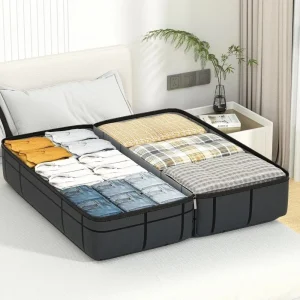 Sac de rangement pour vêtements épais, gain de place, sac polochon anti-poussière de grande capacité, sac de rangement de couette Portable réutilisable pour dortoir