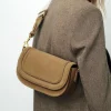 Sac de selle femme mode sac commercial bandoulière couleur chameau gris noir beige