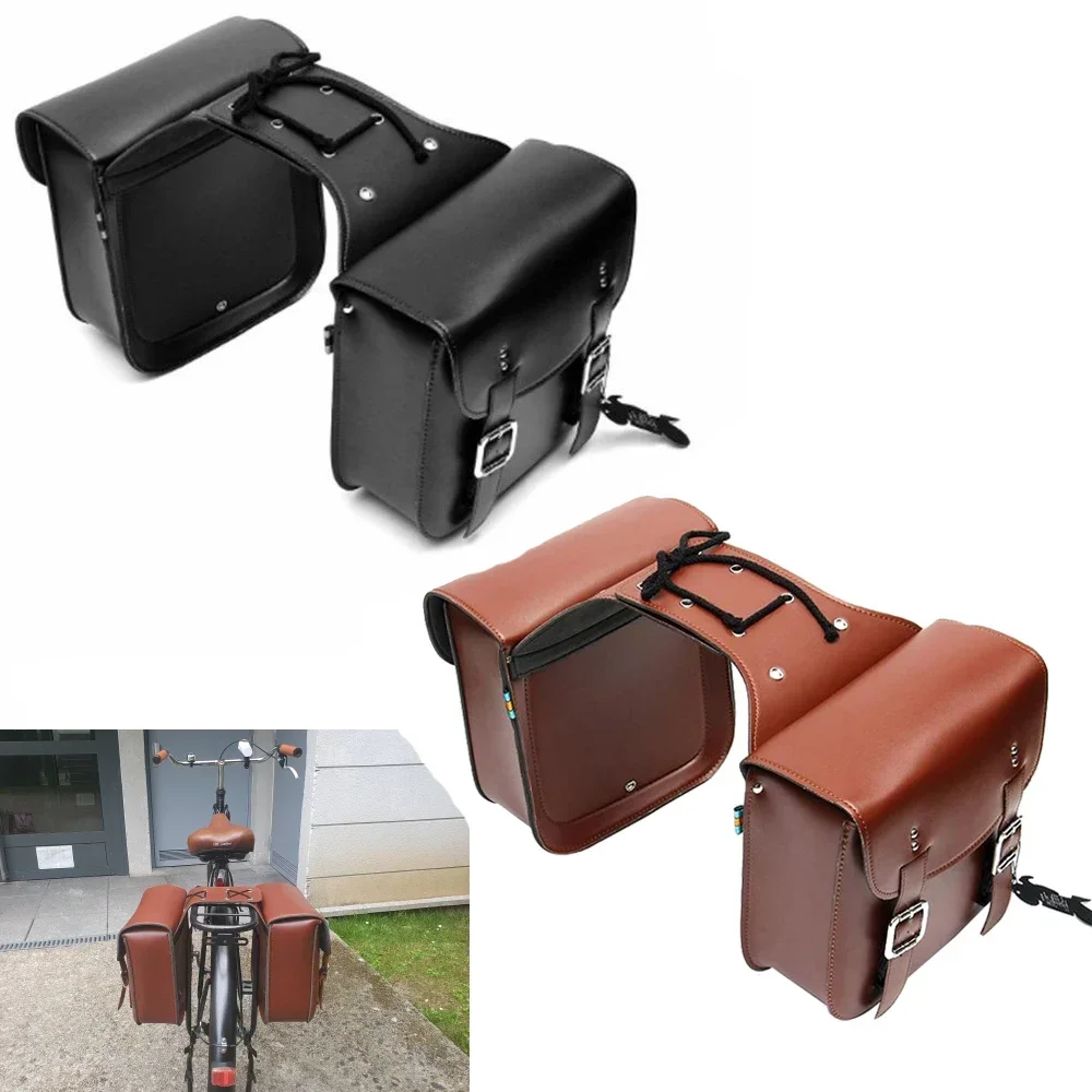 1 paire de sacoches de moto universelles, pochette à outils latérale, sacs de rangement de bagages, sacs de selle, sac de siège arrière 1 paire de sacoches de moto universelles, pochette à outils latérale, sacs de rangement de bagages, sacs de selle, sac de siège arrière