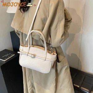 Sac à Main à Poignée Supérieure pour Femme, Marque Haut de Gamme, Sac Hobo Chic en PU, Sac à Bandoulière Solide de Grande Capacité, Sangle Réglable, Sacs initiés