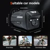 sacoche de dégager de vélo à coque rigide pour vtt, sacoches de siège arrière de vélo de route, jusqu'à 2l, haute capacité, étanche, peut accrocher les feux arrière