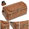 Trousse de toilette en cuir pour hommes et femmes, Kit Dopp, trousse de toilette suspendue pour hommes, trousse de toilette de voyage pour voyager, grand sac à cosmétiques pour T Trousse de toilette en cuir pour hommes et femmes, Kit Dopp, trousse de toilette suspendue pour hommes, trousse de toilette de voyage pour voyager, grand sac à cosmétiques pour T